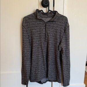 lululemon athletica Men's Charcoal Zip-Up Sweater